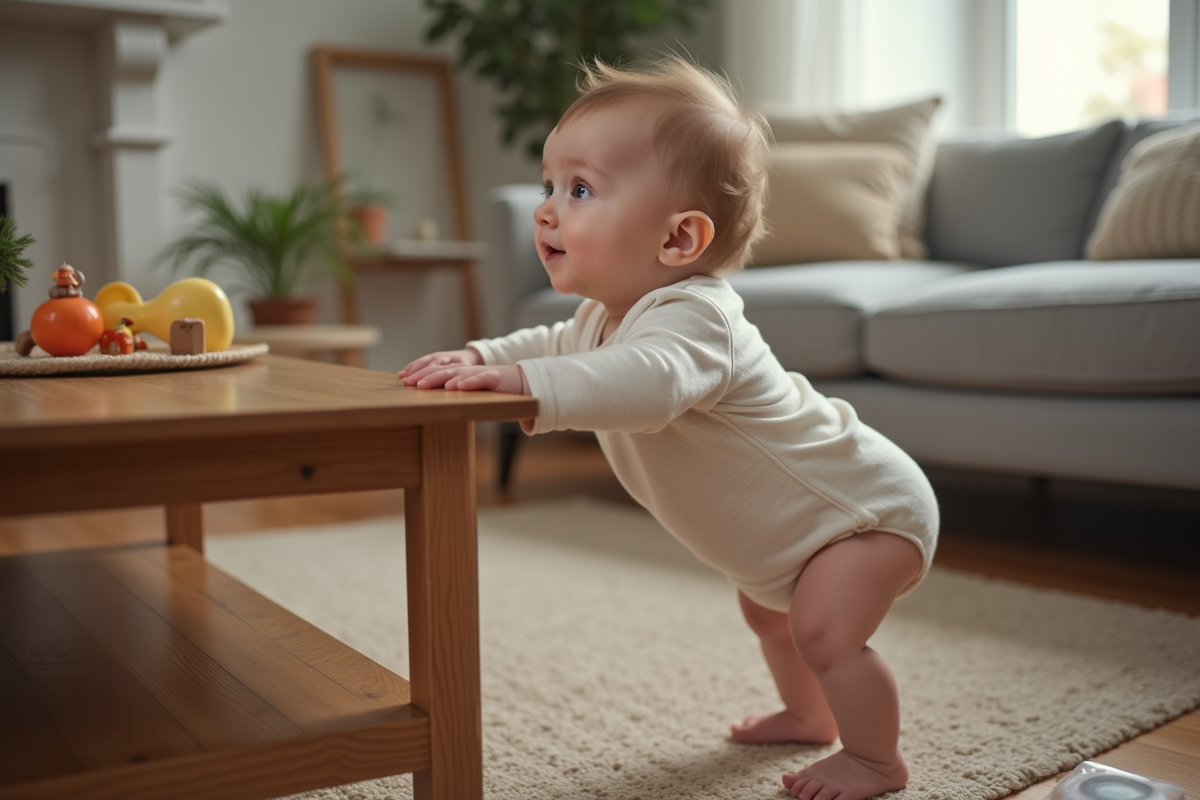 Bébé à 7 mois : la possibilité de marcher